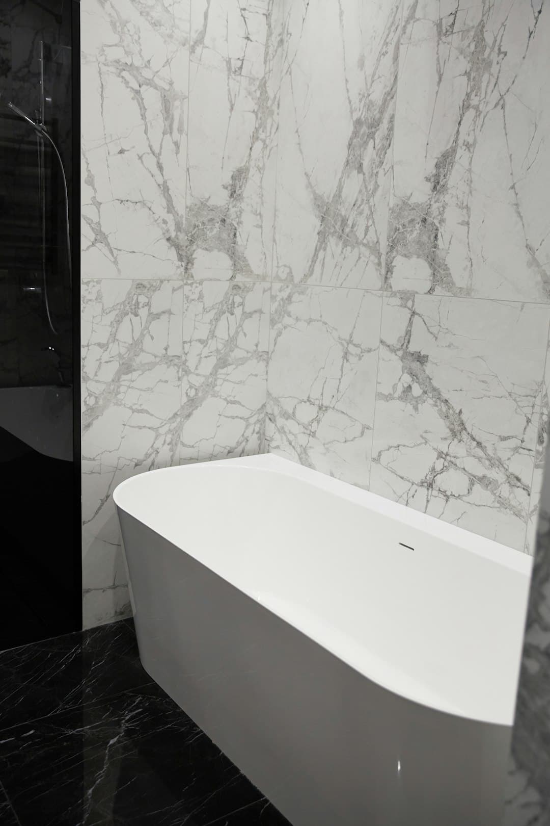 Modern Organic Master Bath — interior detail
